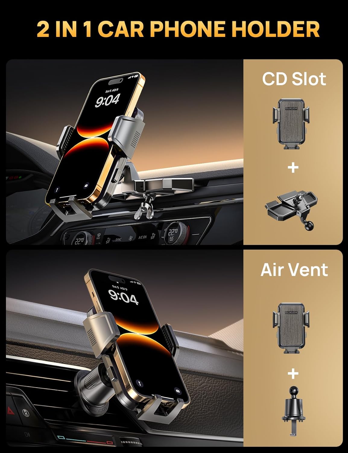 MM700 CD Phone Mount Gray Hook