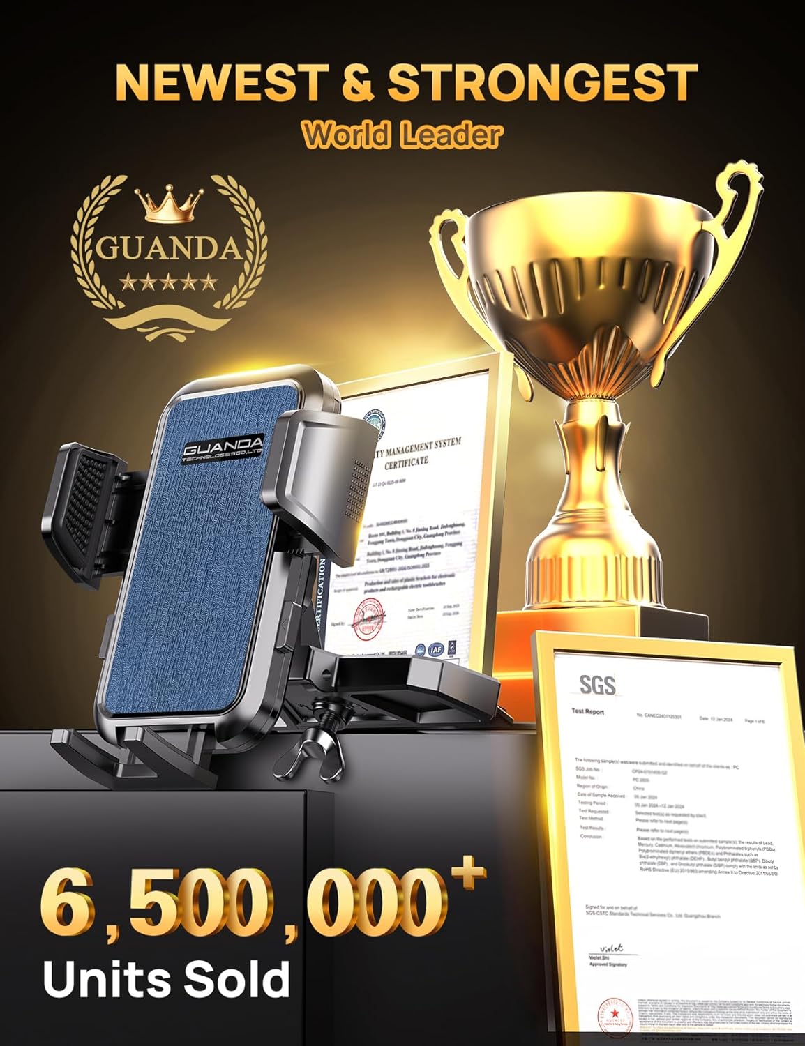 MM700 CD Phone Mount Blue Clip