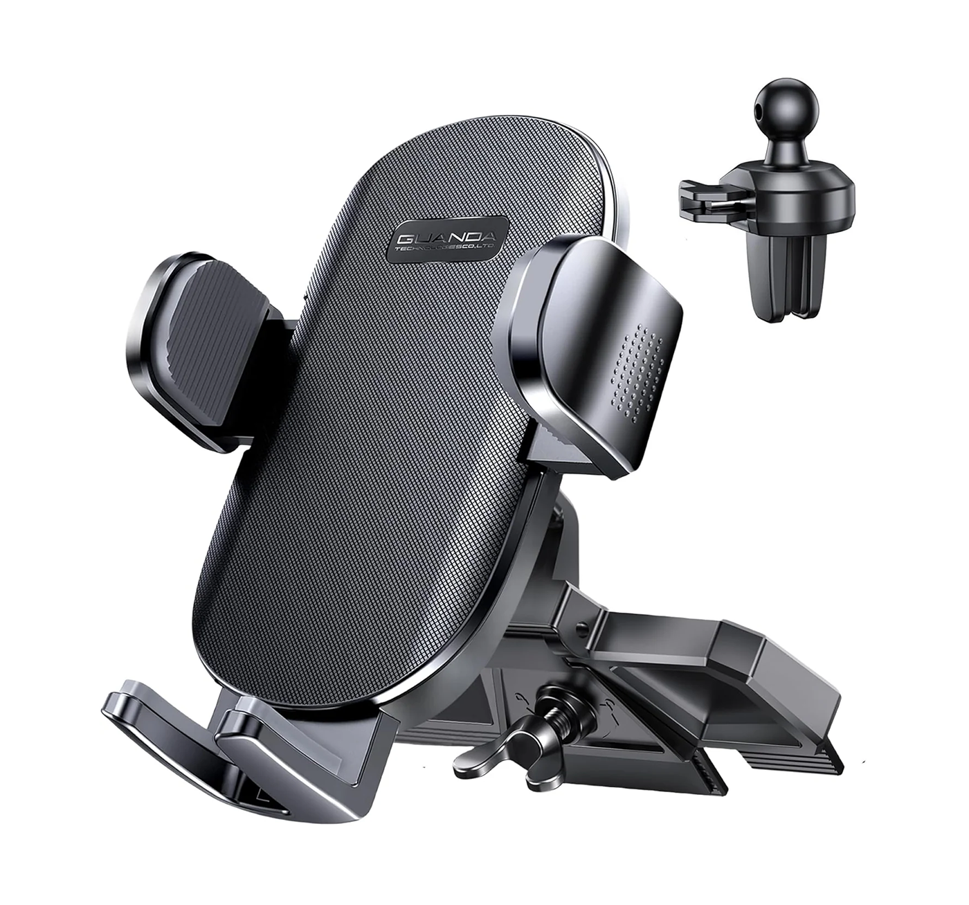 CD Car Phone Holder Black-Upgraded