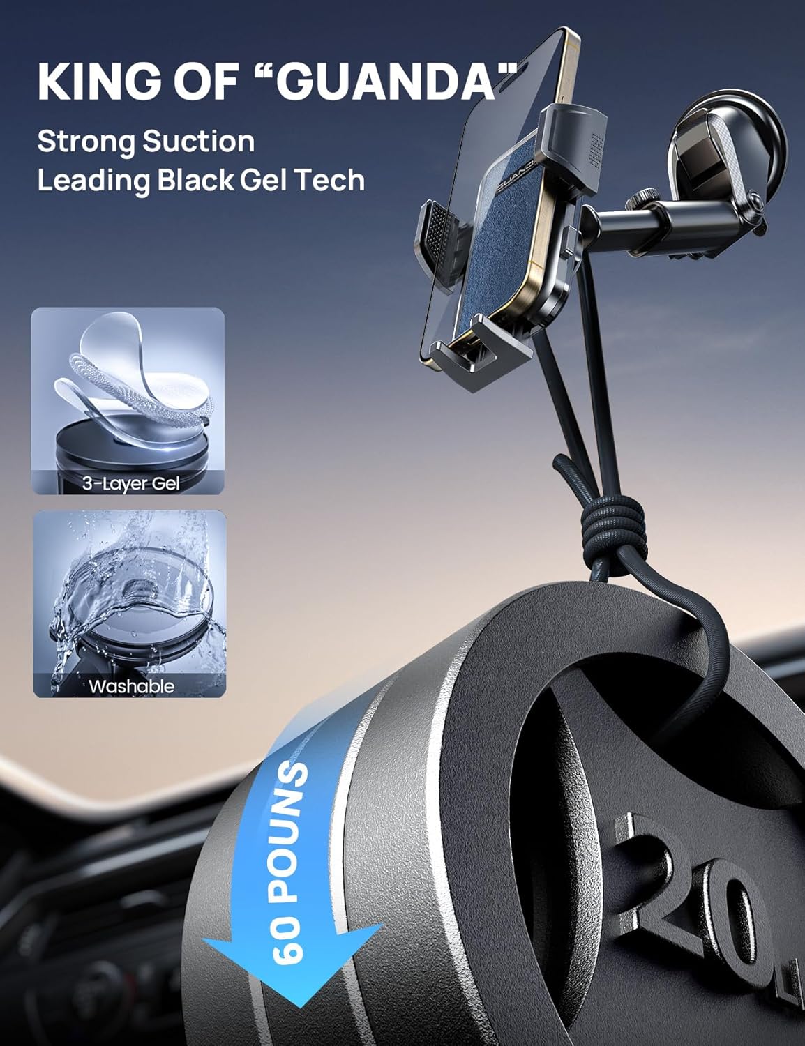 MM400R Car Vent Phone Mount Blue