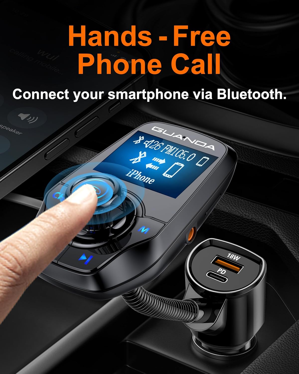 RM130 Bluetooth FM Transmitter Car