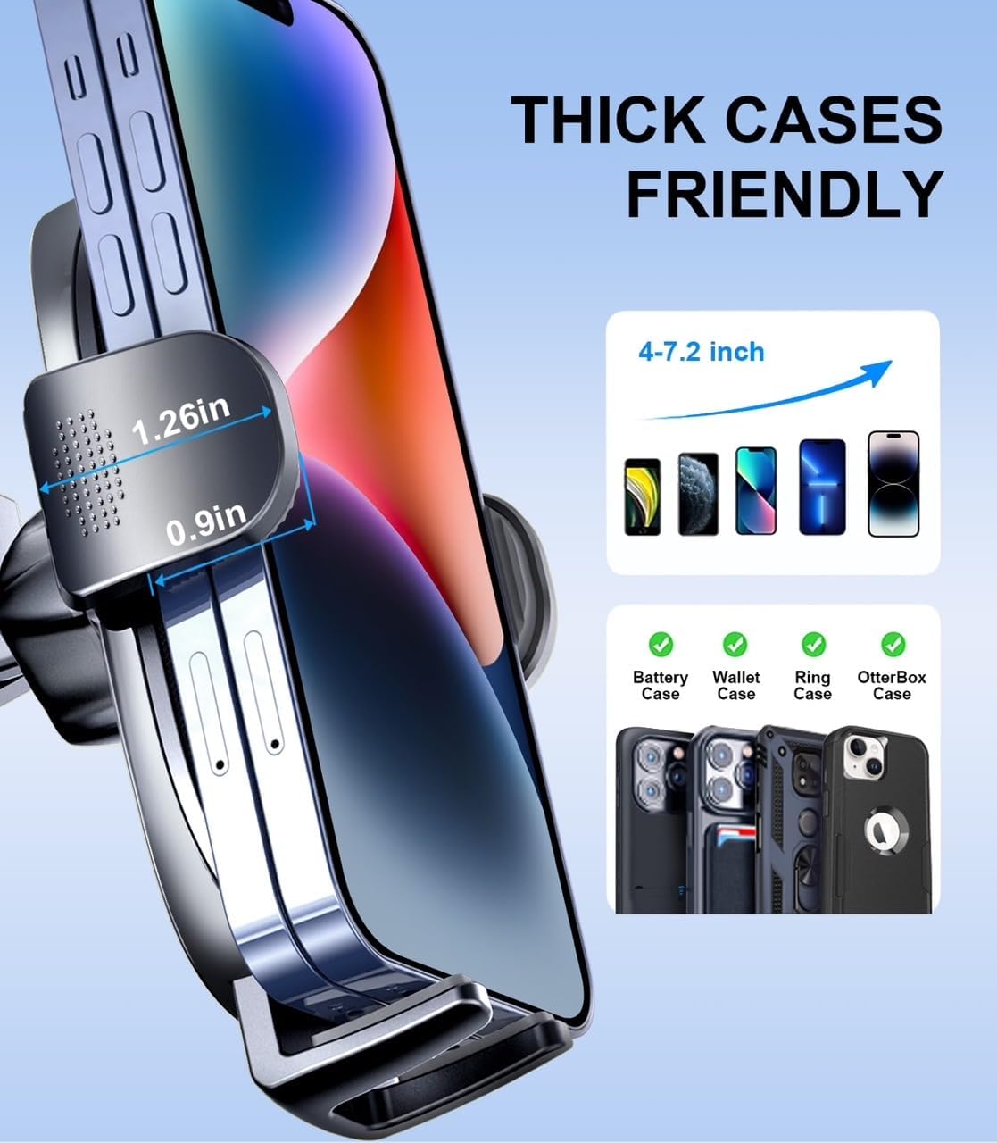 CD Car Phone Holder BLACK