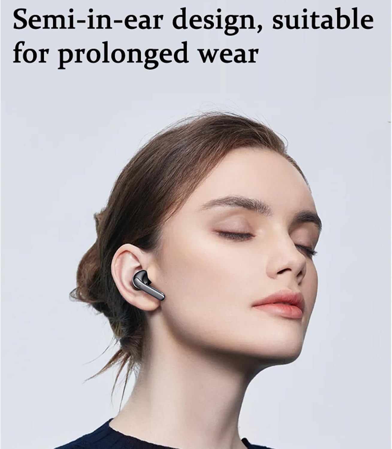 SM300 Wireless Earbuds Single Mic Black