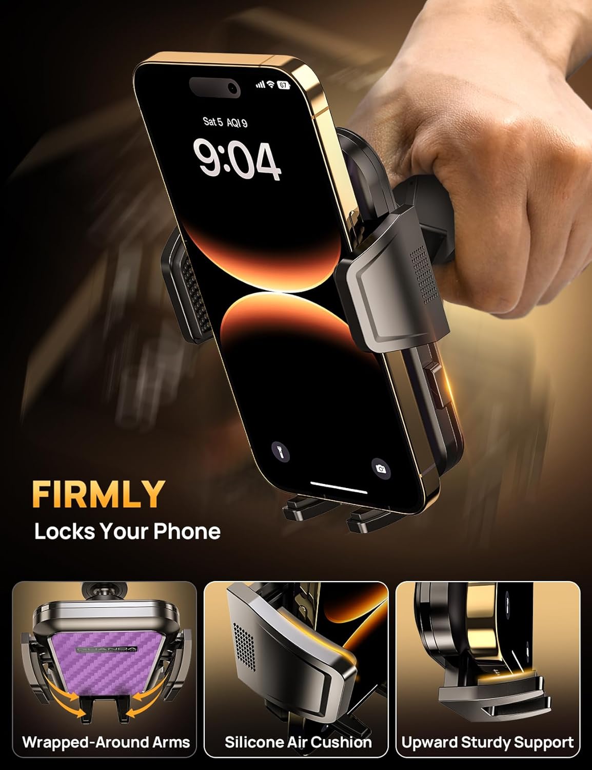 MM700 CD Phone Mount Purple Clip