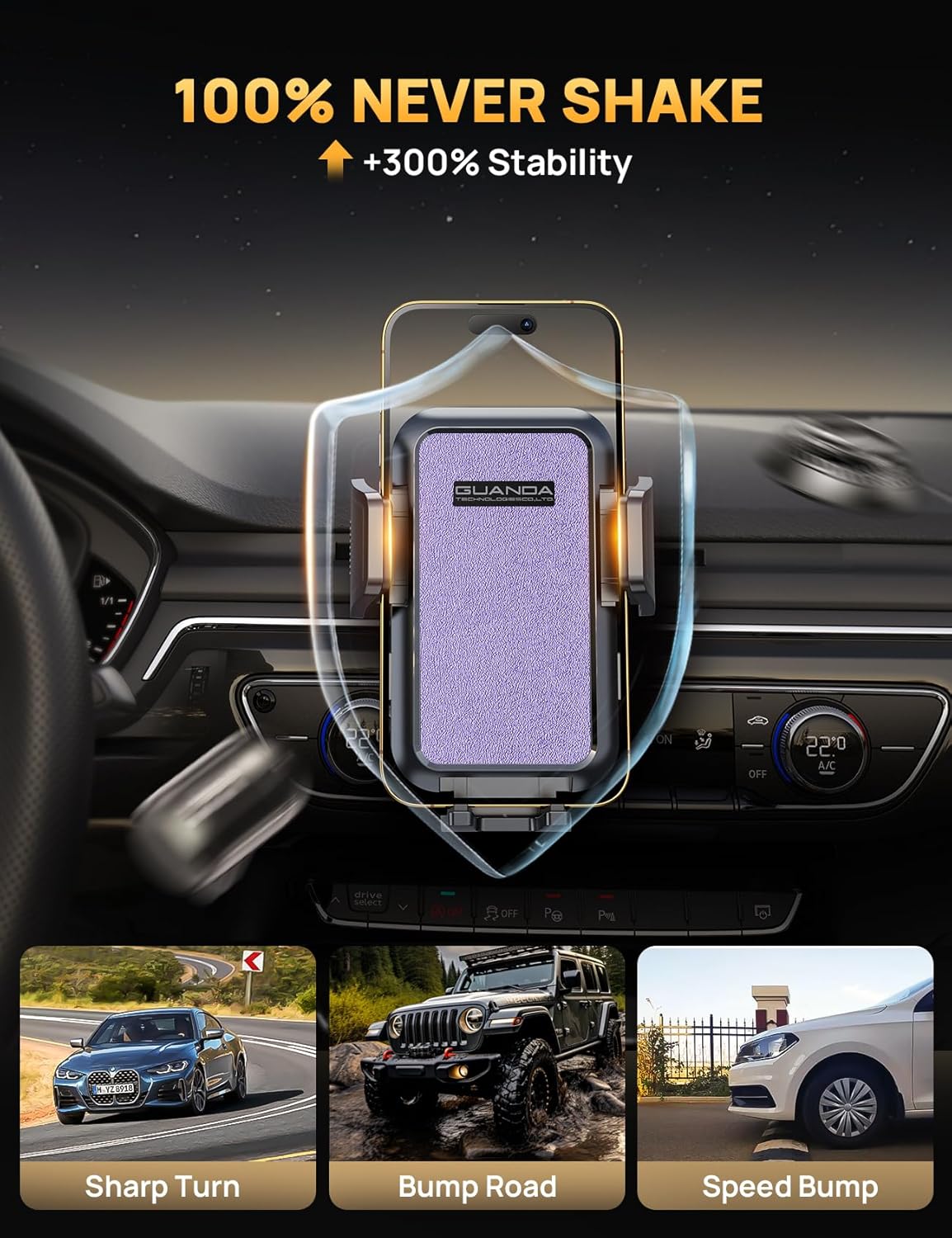 MM700 CD Phone Mount Purple