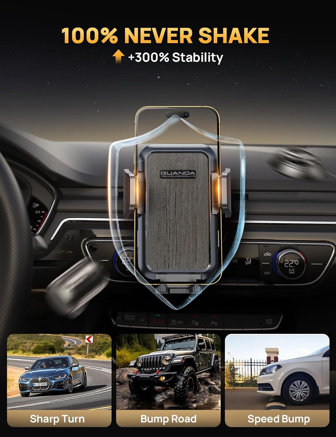 MM700 CD Phone Mount Gray Clip