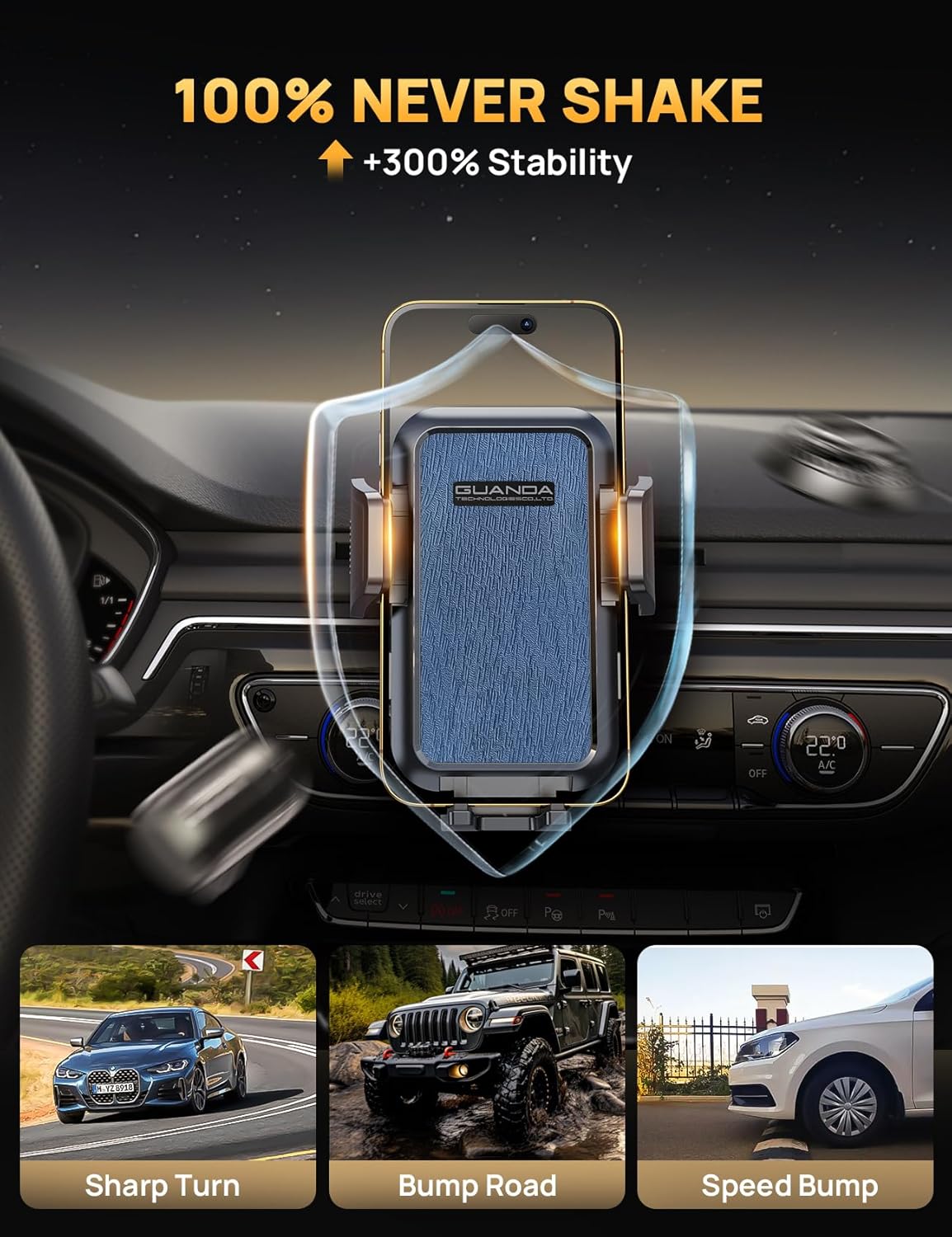 MM700 CD Phone Mount Blue Clip