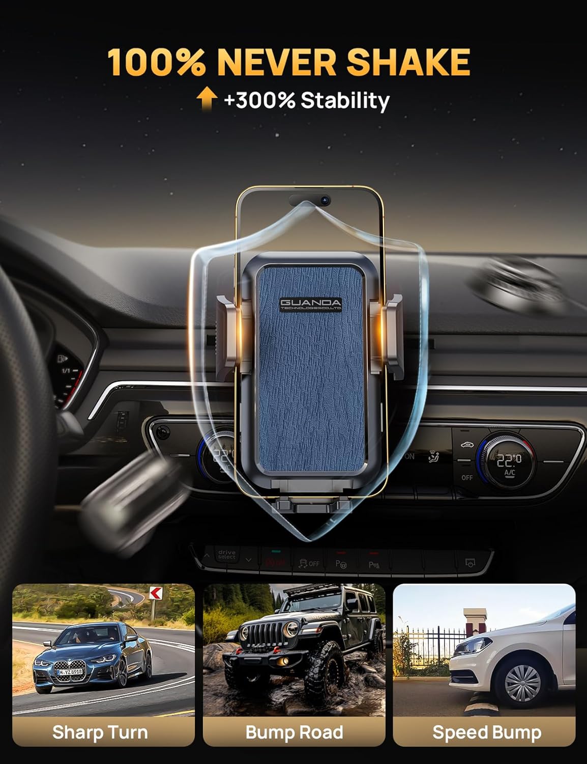 MM700 CD Phone Mount Blue Hook