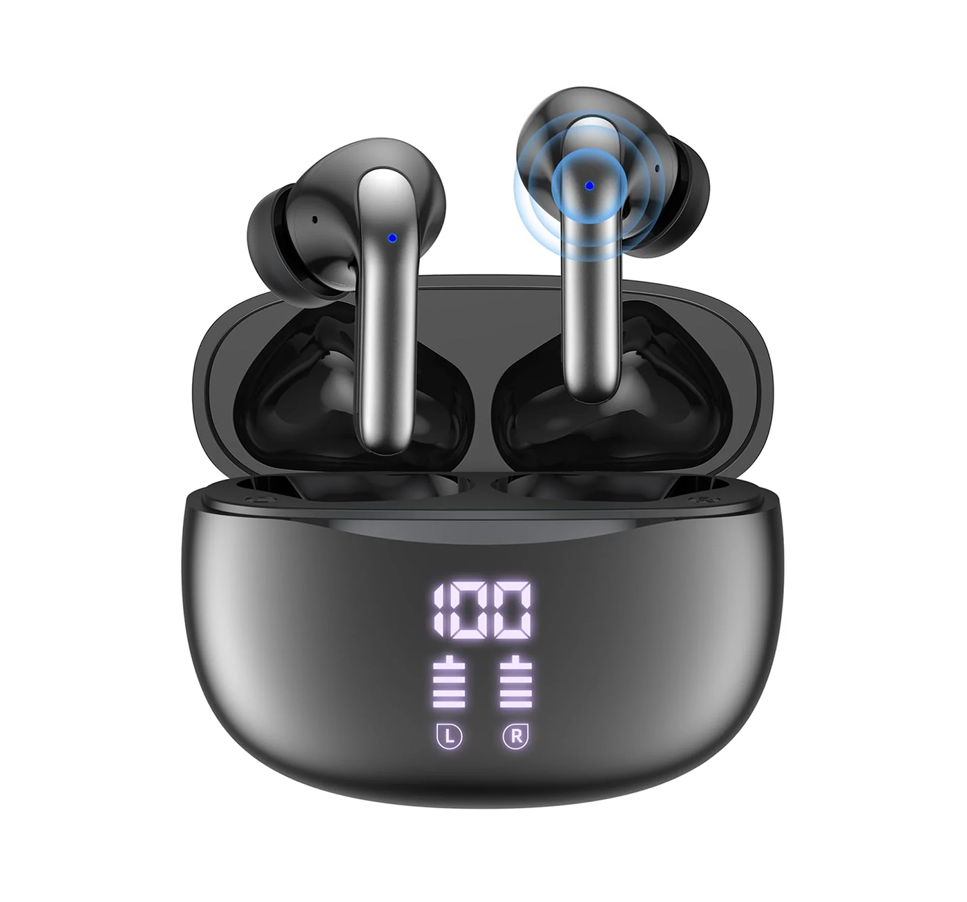SM300 Wireless Earbuds Dual Mic Black
