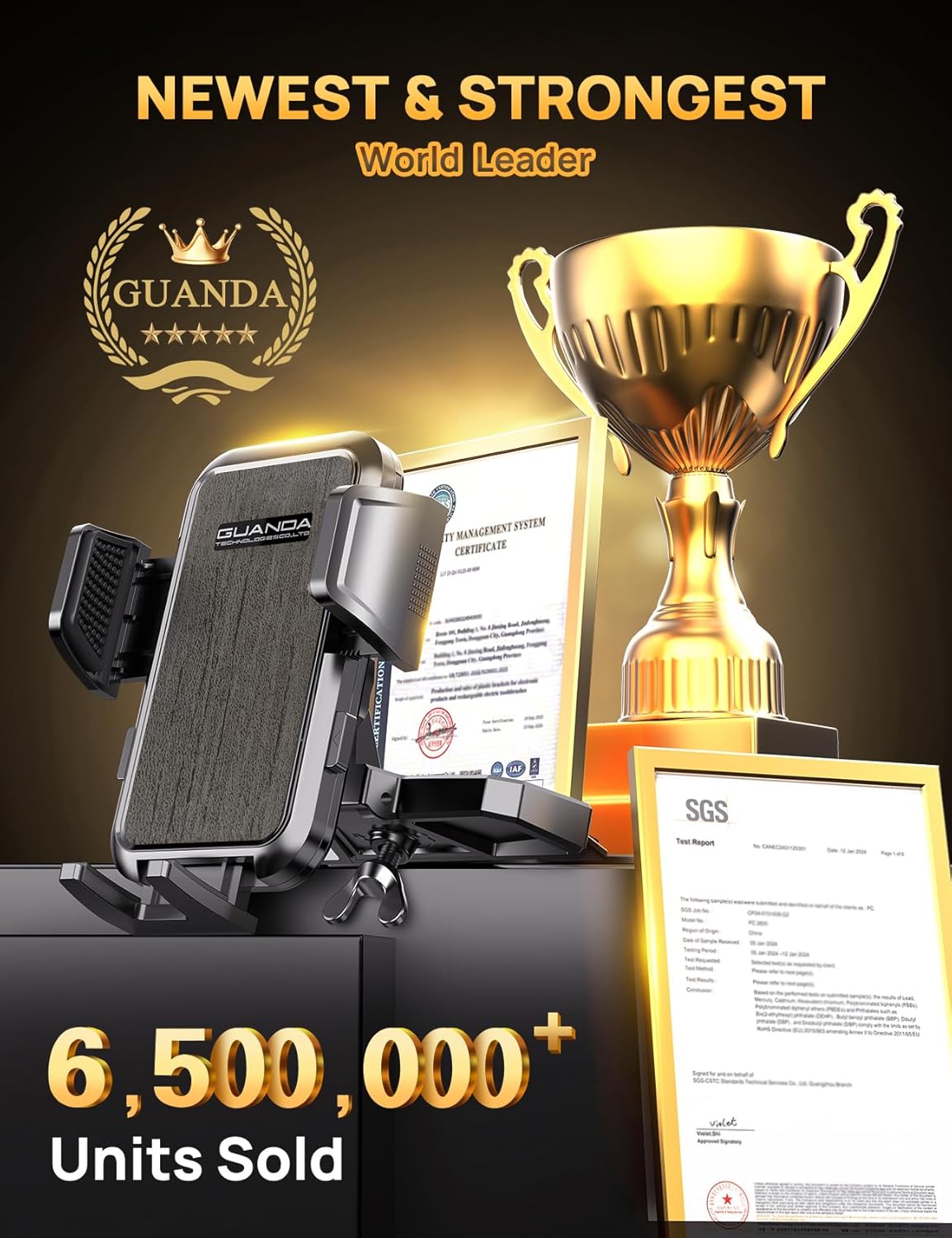 MM700 CD Phone Mount Gray Clip