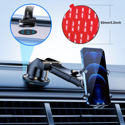 Dashboard Mounting Disk with 3M VHB Adhesive for Car Phone Holder, Suction Cup Mount Plate for GPS & Cell Phone Mount, Universal Adhesive Dashboard Pad 82mm 2 Pack
