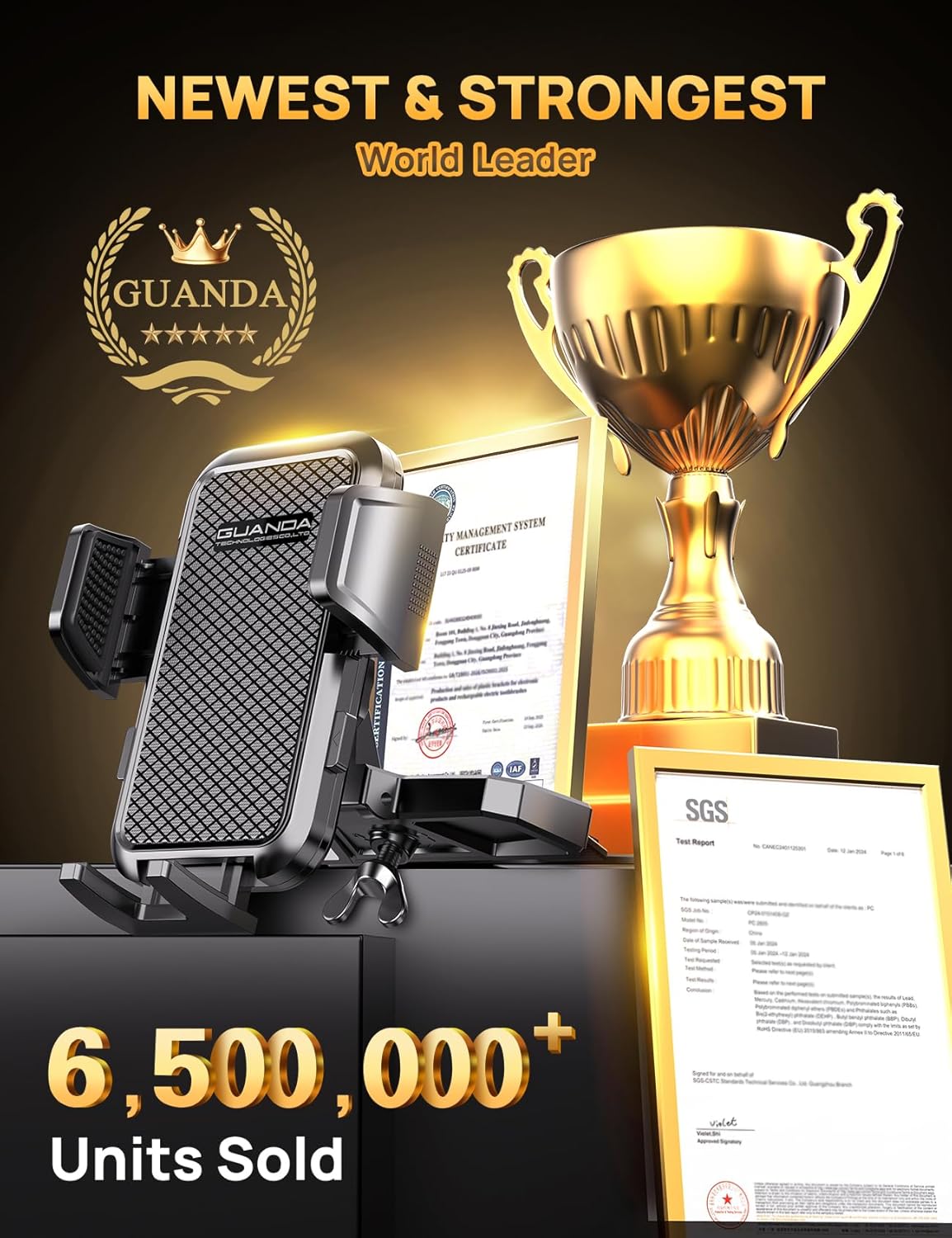 MM700 CD Phone Mount Black