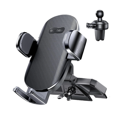CD Car Phone Holder Black-Upgraded