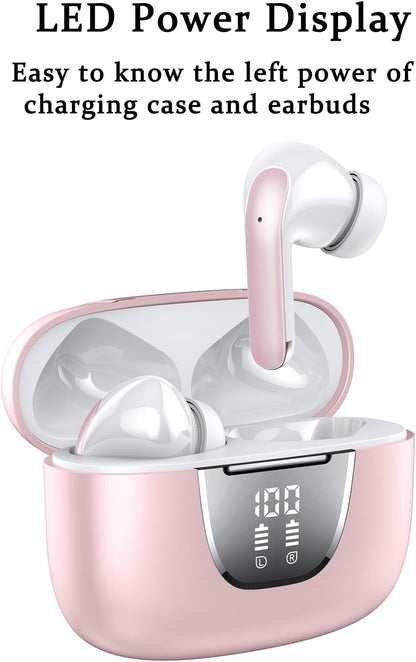SM300 Wireless Earbuds Dual Mic Pink