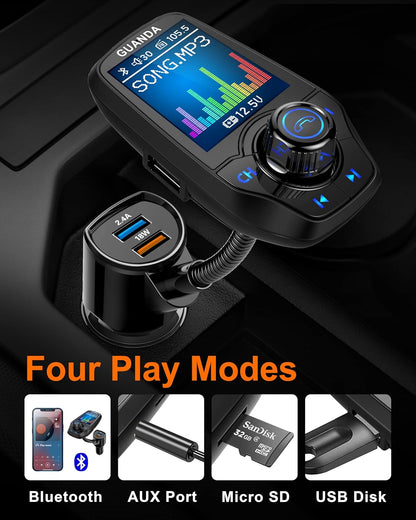 RM100 Bluetooth FM Transmitter Matte Black