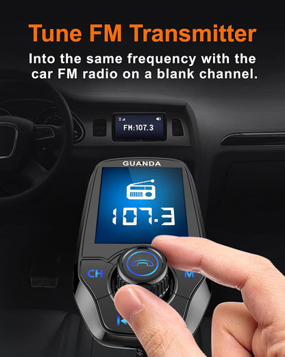 RM100 Bluetooth FM Transmitter PD Black