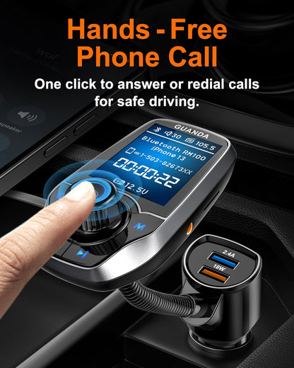 RM100 Bluetooth FM Transmitter Pewter