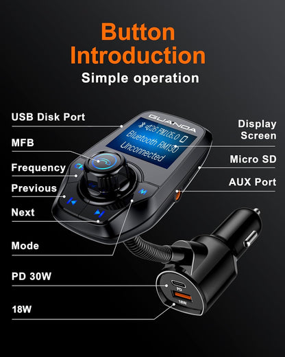 RM130 Bluetooth FM Transmitter Car
