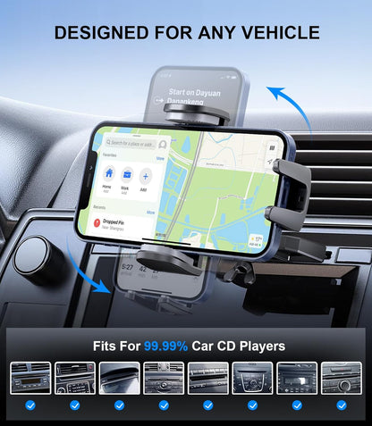 CD Car Phone Holder BLACK