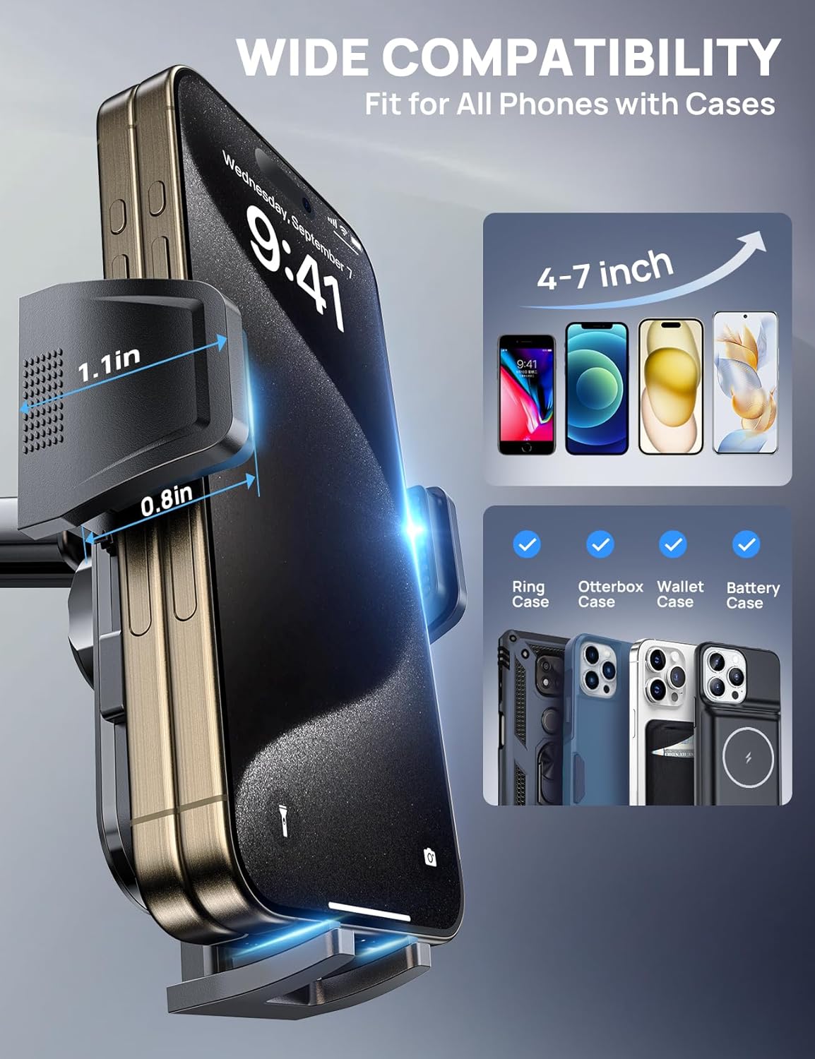 MM400R Car Vent Phone Mount Black