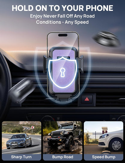 MM400R Car Vent Phone Mount Purple Clip