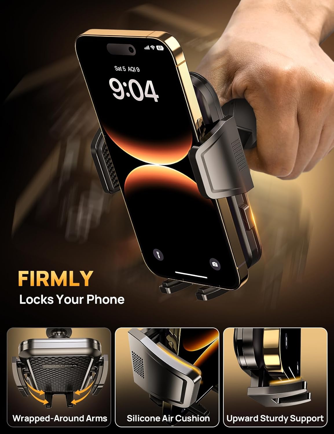 MM700 CD Phone Mount Black