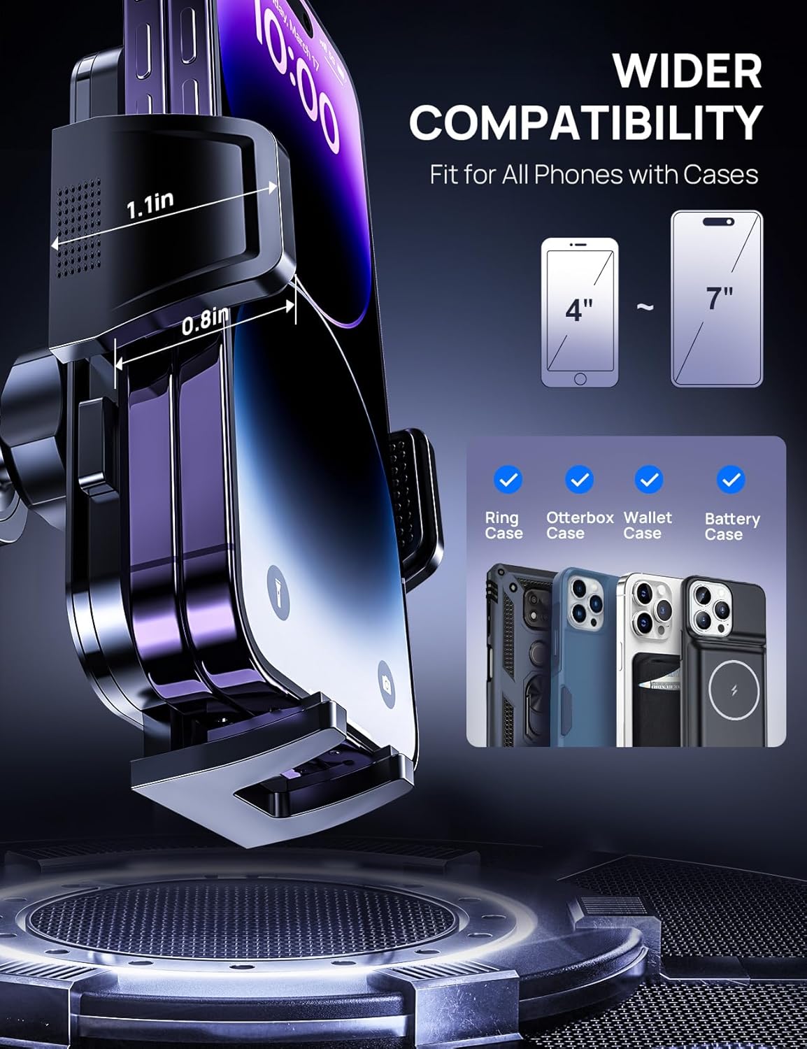 MM300 Car Phone Holder Black