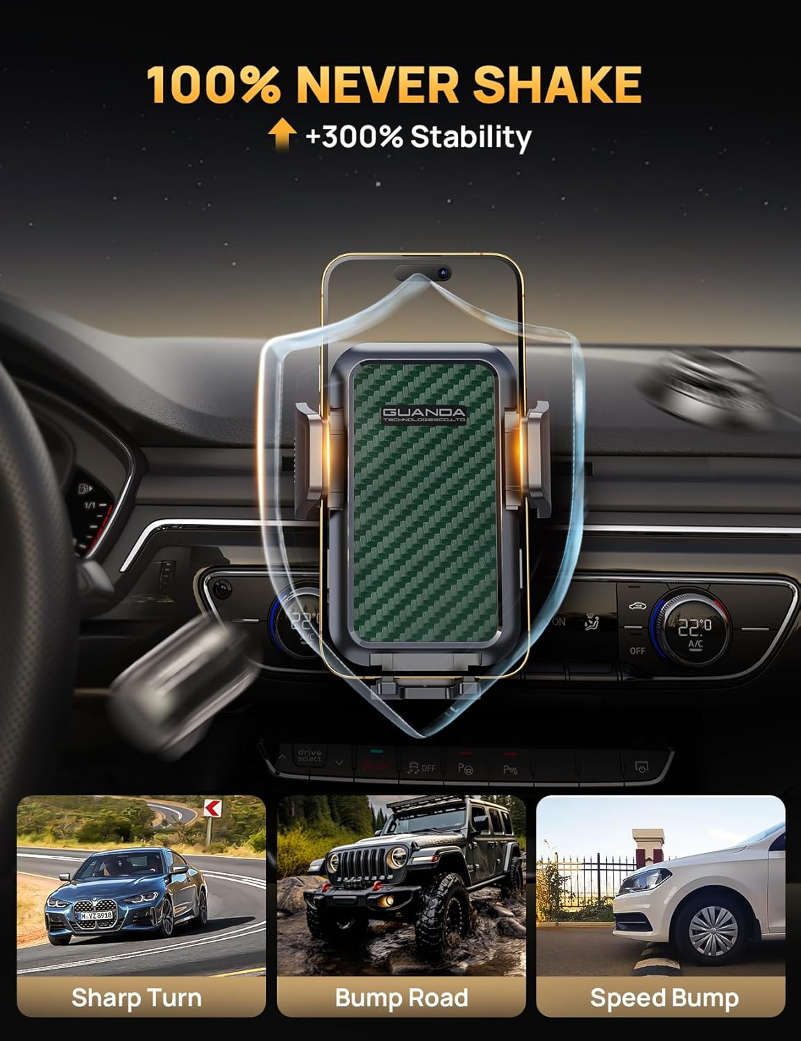 MM700 CD Phone Mount Green