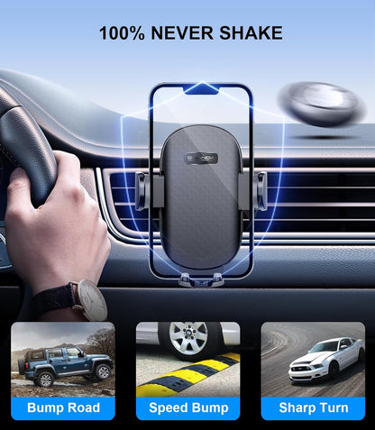 CD Car Phone Holder Black-Upgraded