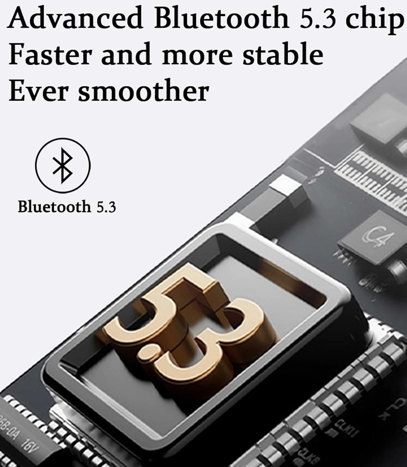 SM300 Wireless Earbuds Single Mic Black