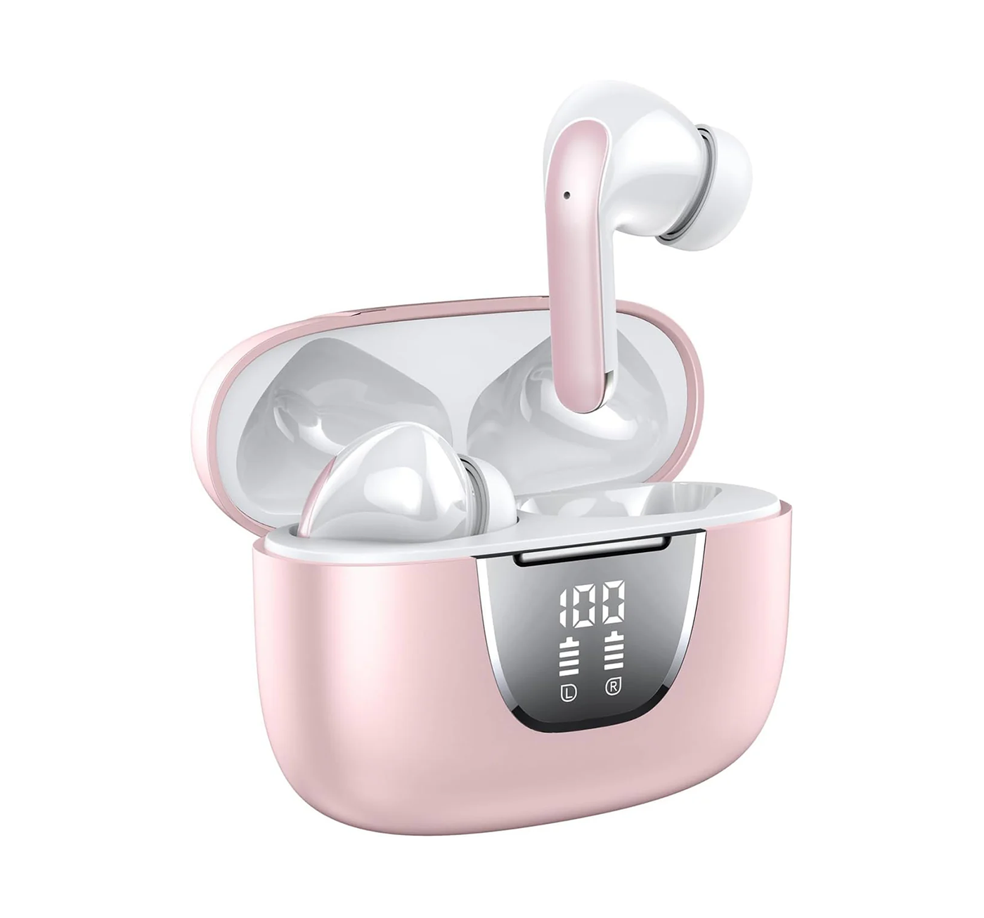 SM300 Wireless Earbuds Dual Mic Pink